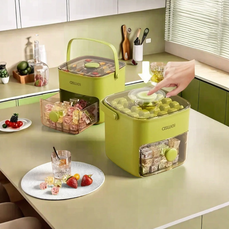 Large Capacity Ice Maker with Quick Freeze, Transparent Lid, Compact Design