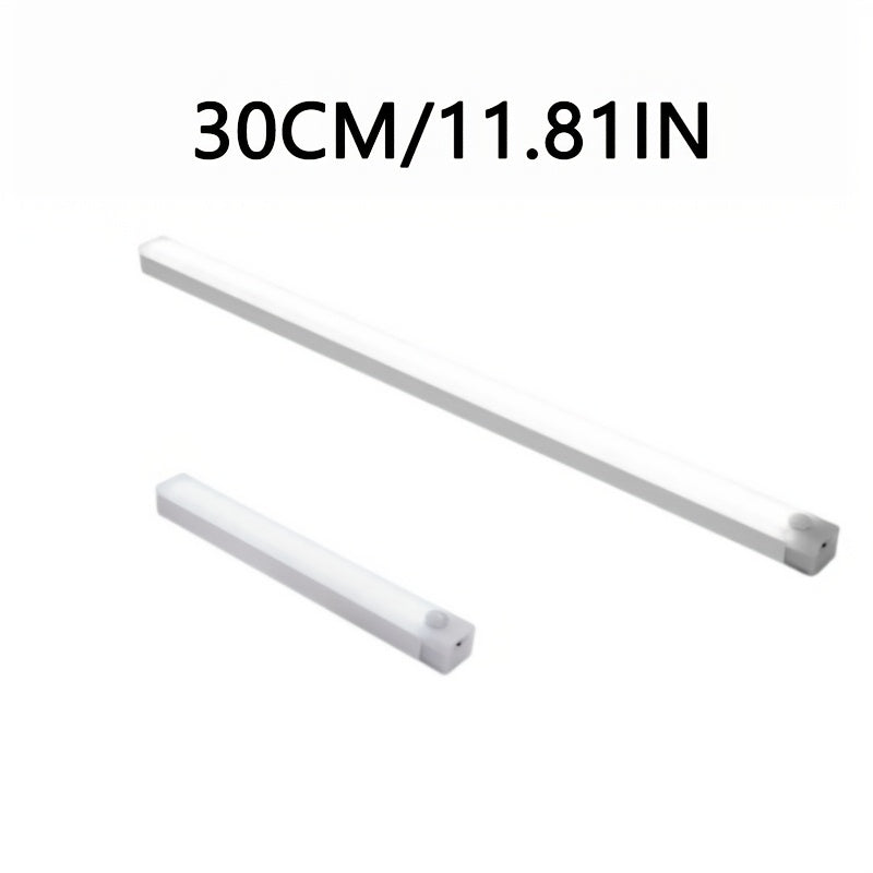 LED Under Cabinet Light with Motion Sensor Dual Color White Warm USB Rechargeable Magnetic Stick-On