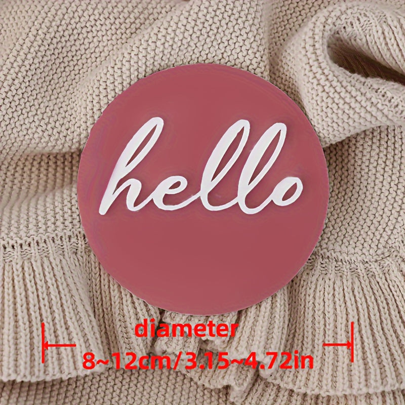 Bolalar uchun shaxsiylashtirilgan akril ism yorlig'i - Maxsus Tug'ilgan kun va jinsni oshkor qilish partiyasi sovg'asi, 1 dona