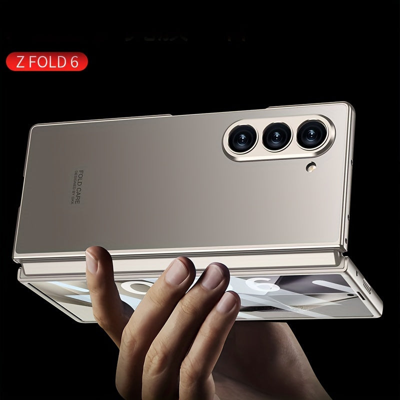 Frosted PC Shell-Film Mobile Phone Case for Samsung Galaxy Fold Series Shockproof Drop-Proof Business Protective