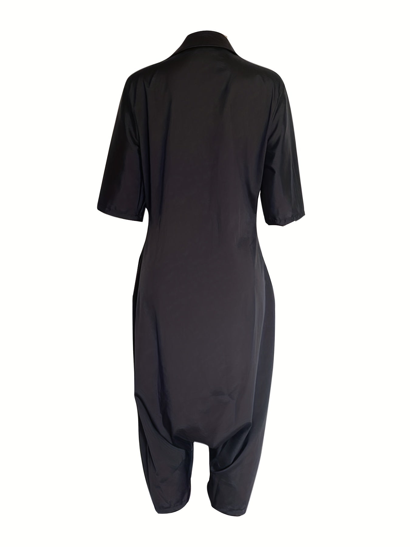 Women's Plus Size Loose Wide Leg Jogger Pants Black Comfortable Activewear