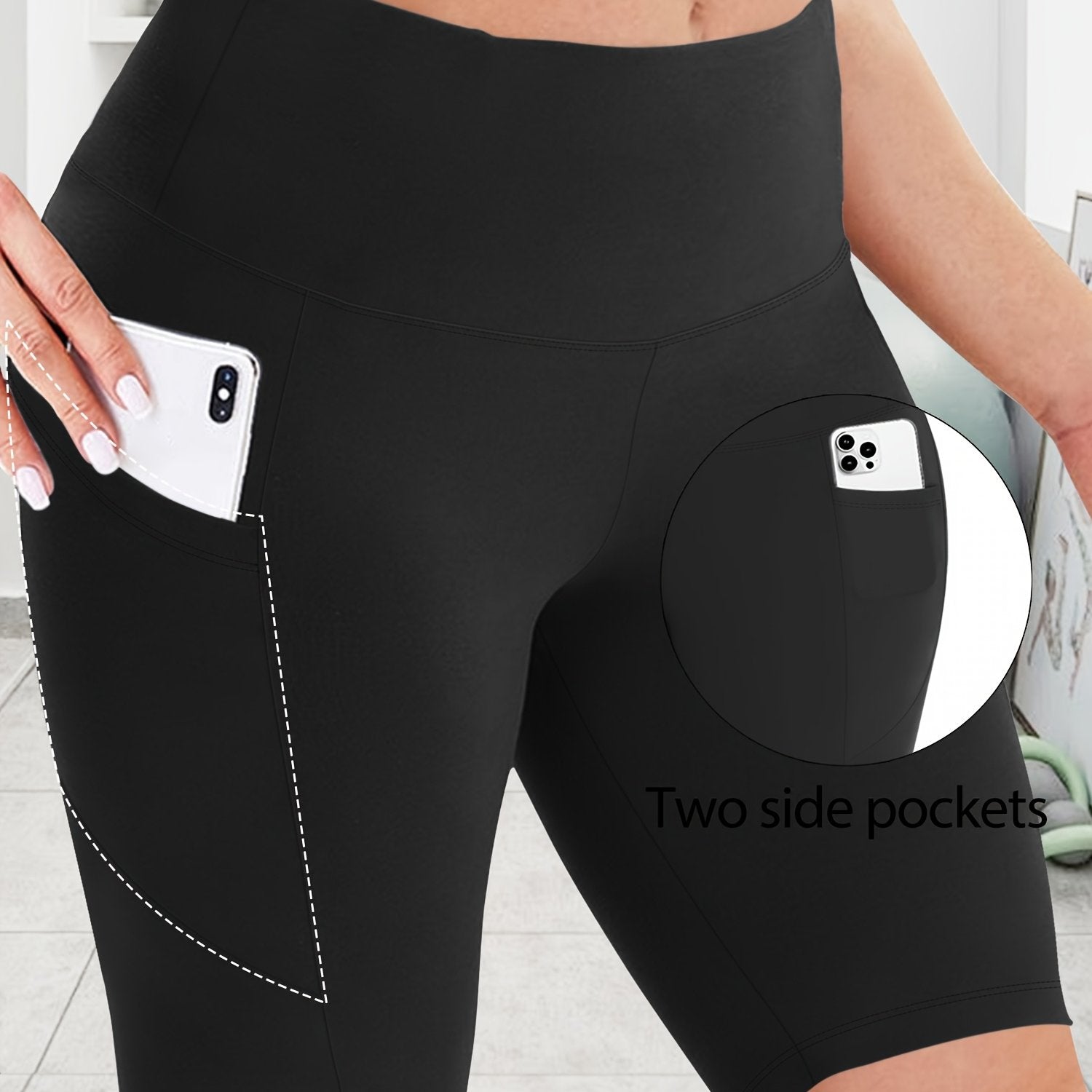 Plus Size Activewear Shorts Yoga Leggings Sports Summer Low Price