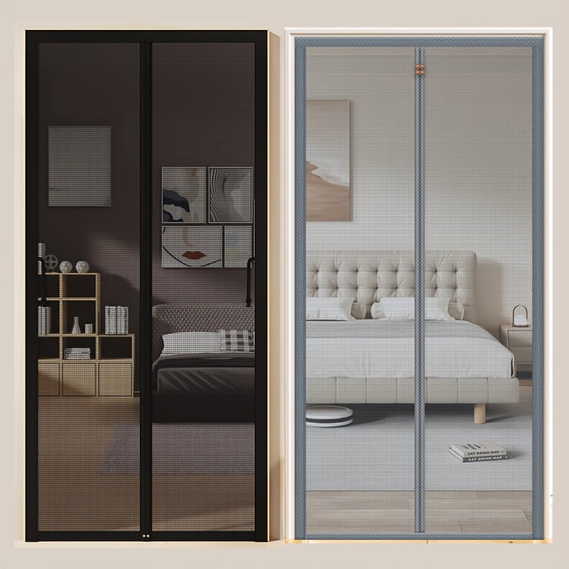 Магнитная экранная дверь, прочная сетка, барьер от насекомых, установка без рук