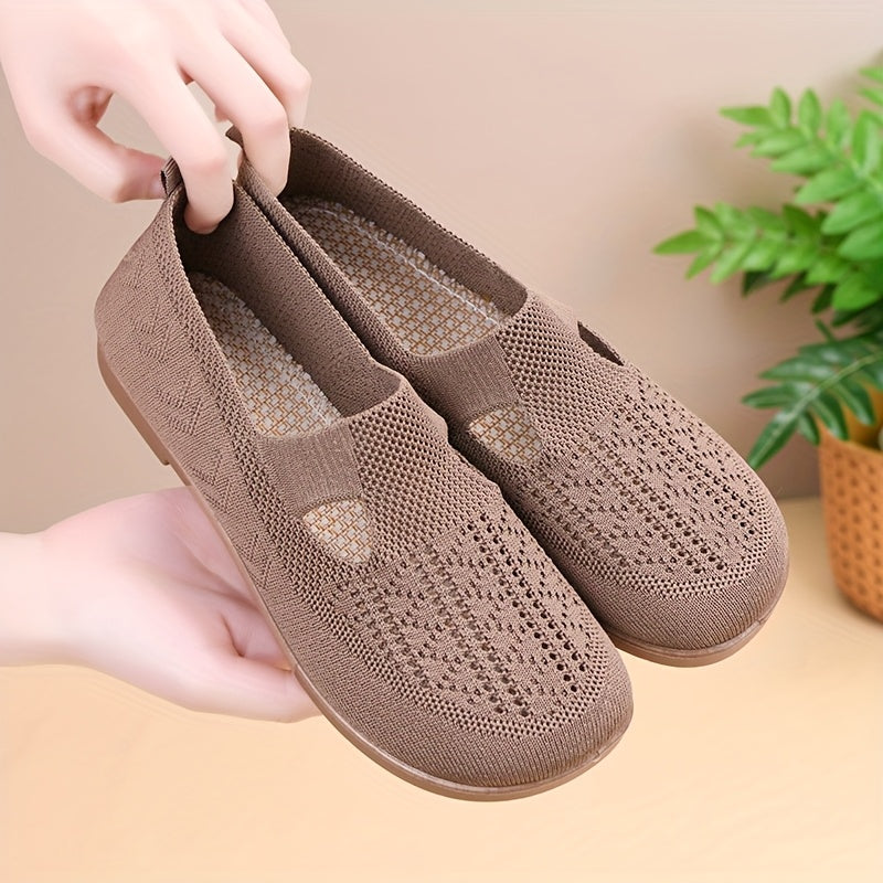 Women's Slip-On Casual Shoes All-Season Fabric Low Top Comfort Sneakers