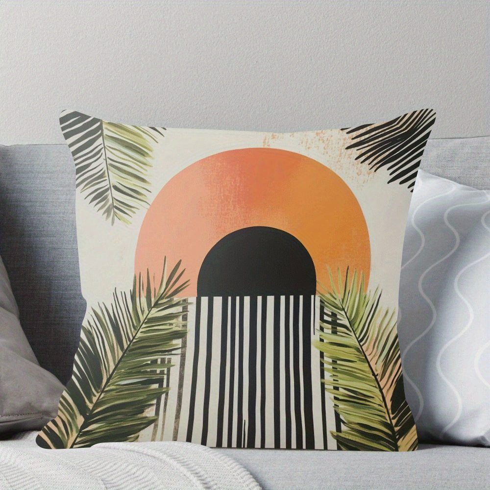 Waterproof Boho Short Plush Throw Pillow Cover 45.72x45.72 cm Sofa Bedroom Decor