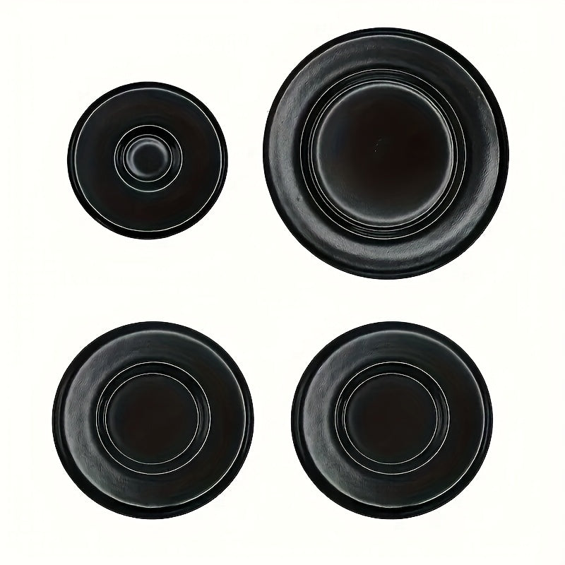 Set of 4 gas stove lids for Sabaf stoves durable replacement covers 55mm 75mm 100mm