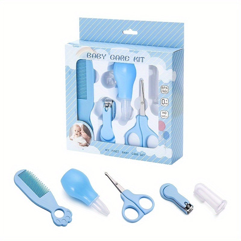 Baby Care Set for Ages 0-3 Includes Nail Clippers Comb and Scissors Safe PP Material