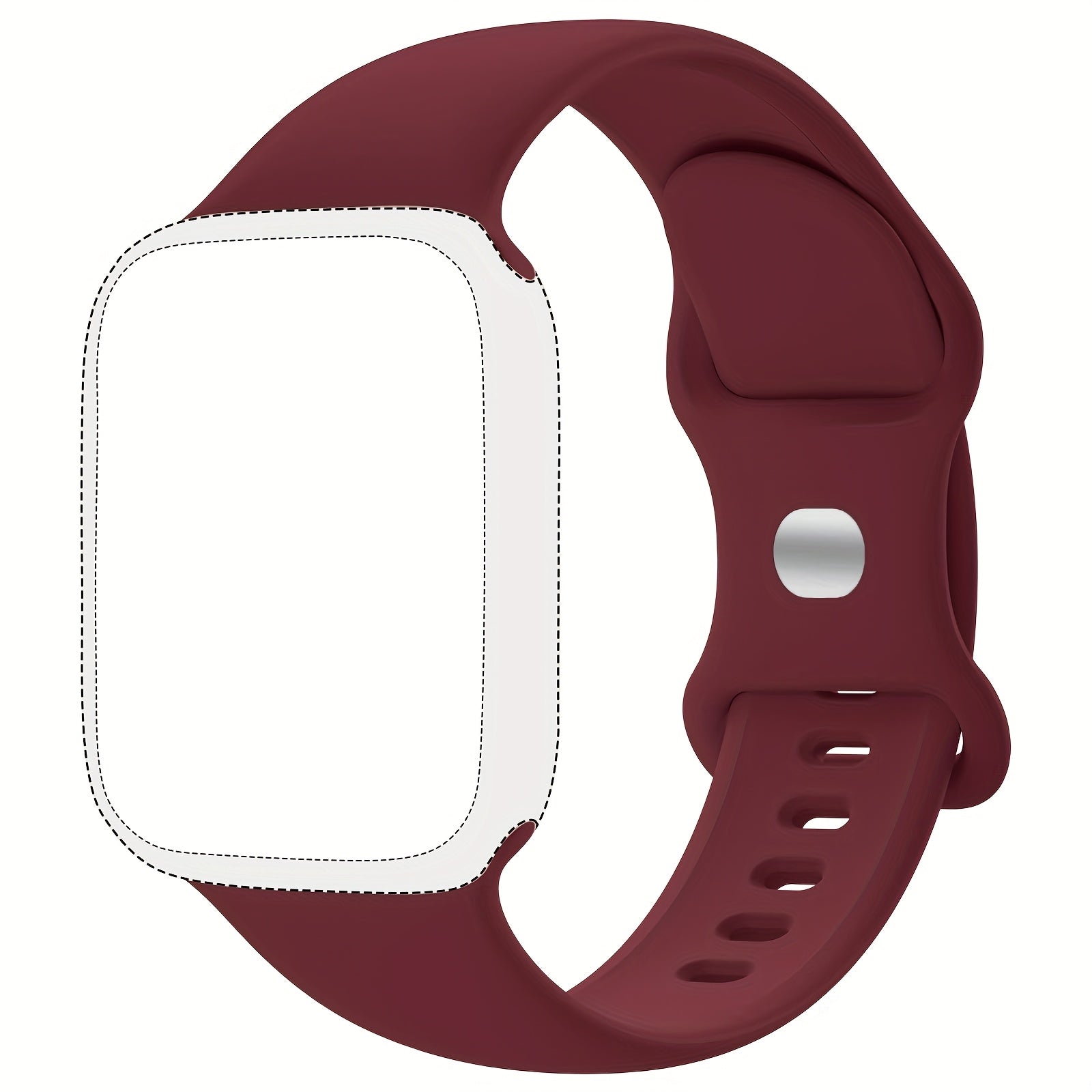 Silicone Sport Watch Band for Men and Women Waterproof Flexible Compatible with Apple Watch Series