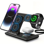 Складная беспроводная зарядная подставка для Apple Watch, AirPods и iPhone 14 13 11