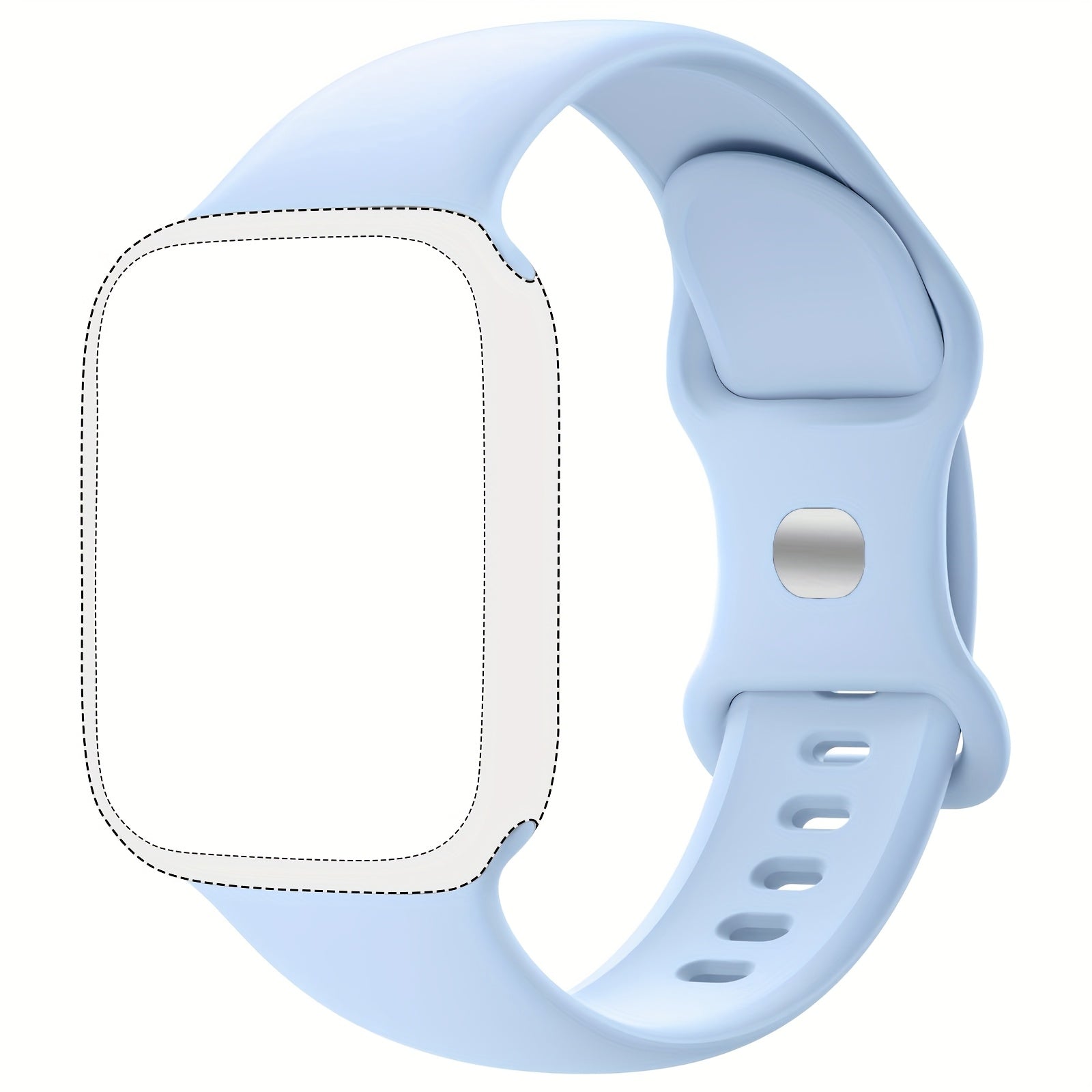 Silicone Sport Watch Band for Men and Women Waterproof Flexible Compatible with Apple Watch Series