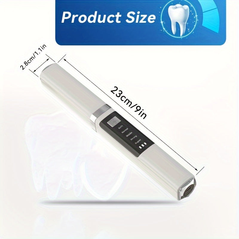 Electric Teeth Cleaner with LED Lights Rechargeable Kit with 2 Replaceable Heads