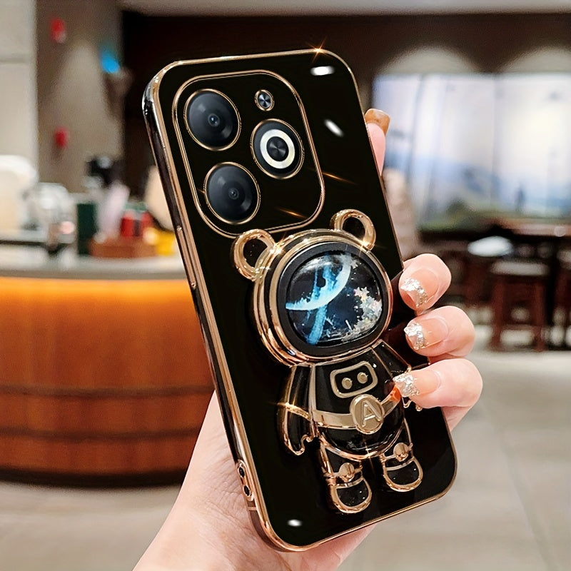 Shockproof TPU Phone Case with Anti-Drop Protection and Built-in Holder for Spark Series Models