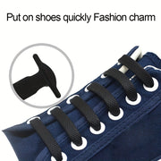 16pcs Silicone No-Tie Elastic Shoelaces for Sneakers and Casual Shoes