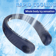 Personal Handheld Fan USB-C Rechargeable 5-Speed Neck Fan for Travel Office Outdoor