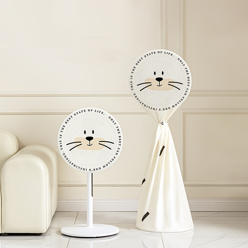 Round Electric Fan Cover Waterproof Dustproof Protector for Floor Fans