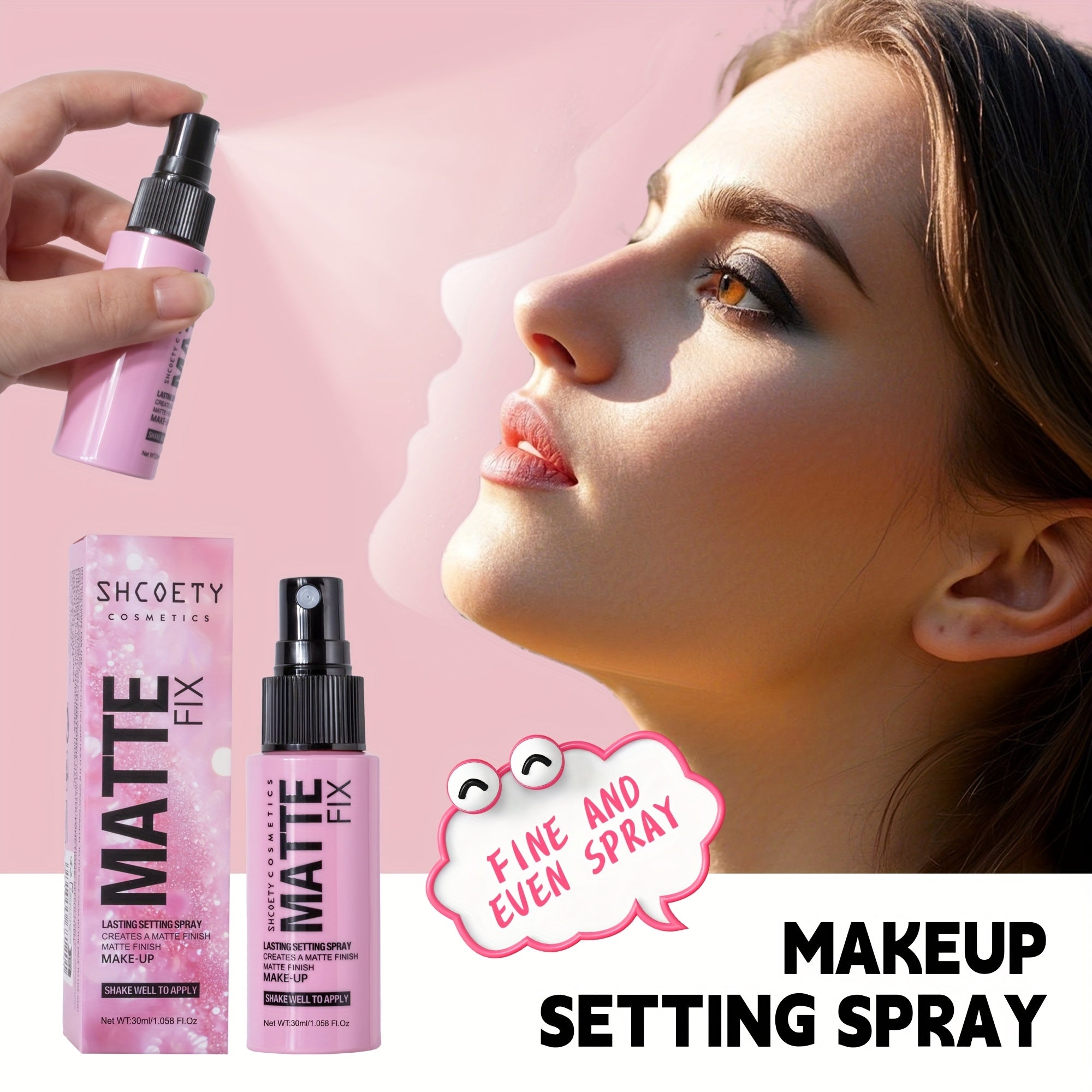 Women Hydrating 30ML Setting Spray Long-Lasting Makeup Fixer