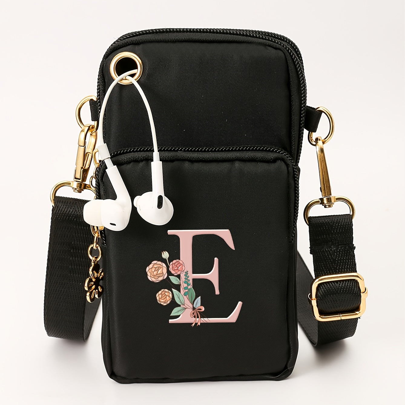 Ayollar uchun kichik yelka sumkasi, gul naqshli, kundalik ko‘p funksiyali crossbody sumka, kichik qo‘l sumkasi