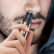 Recortador eléctrico de nariz, orejas y vello facial para hombres y mujeres, acero inoxidable, recargable