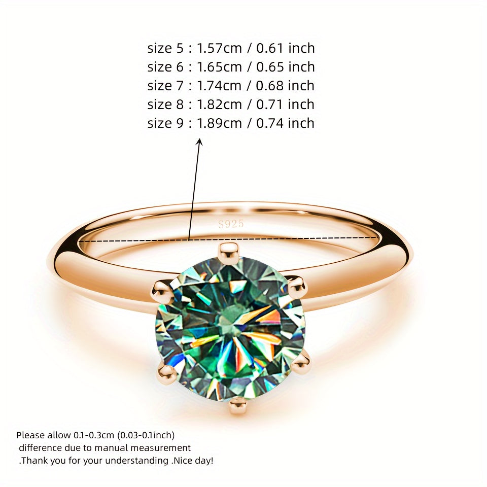 Комплект ювелирных изделий из серебра 925 пробы с 4-частной ожерельем из моиссанита, 1-частным кольцом из моиссанита и 2-частными серьгами из моиссанита, доступный в различных цветах. Поставляется в подарочной коробке.