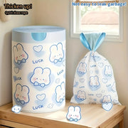 Cartoon Drawstring Garbage Bags Leak-Proof HDPE Heavy Duty 5.99KG Capacity