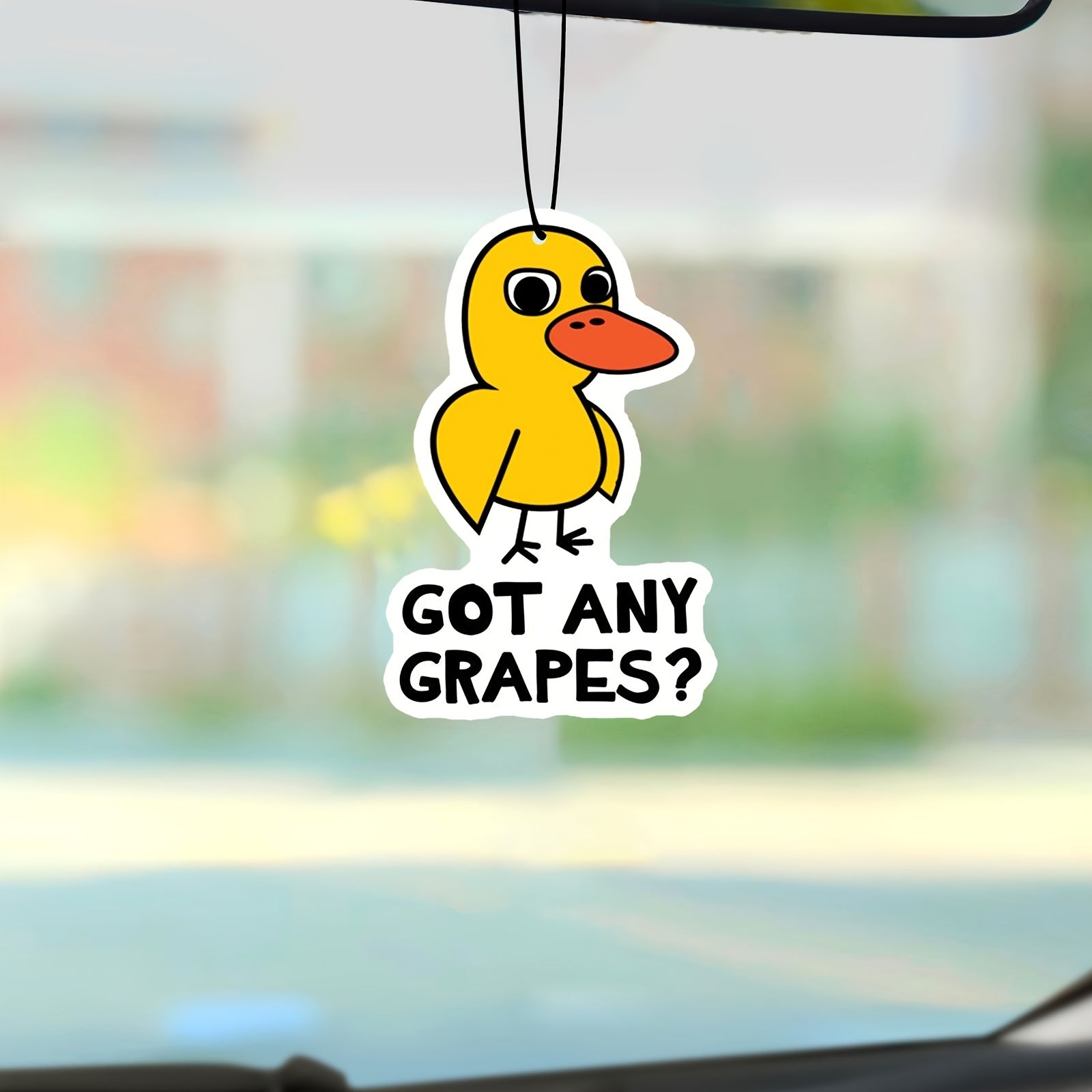 Car Interior Air Freshener Grapes Scented Tablets Rearview Mirror Decor