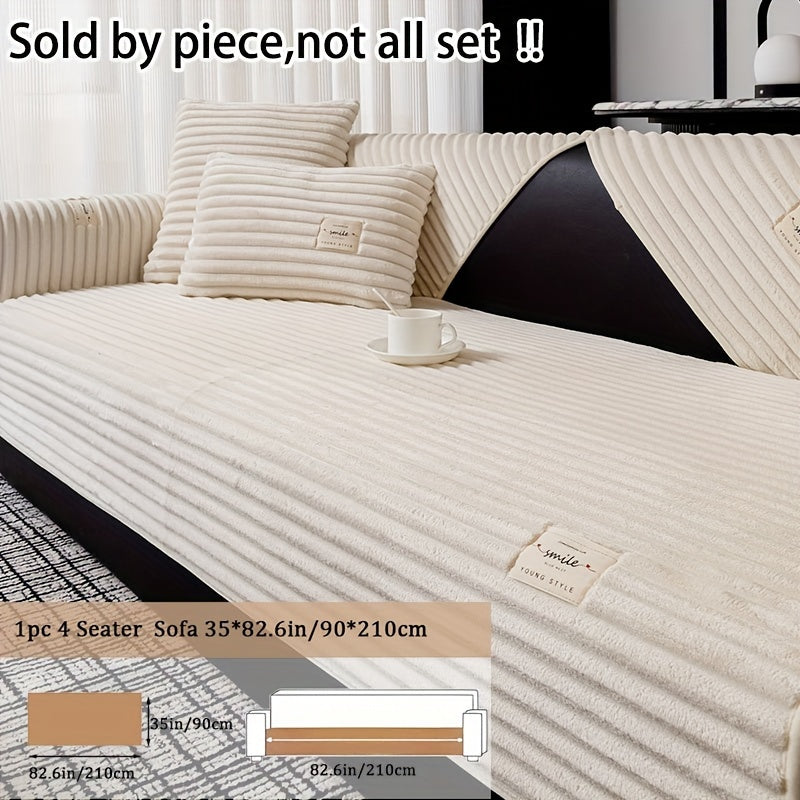 Роскошная плюшевая накидка на диван, противоскользящая, для домашних животных, защита для гостиной