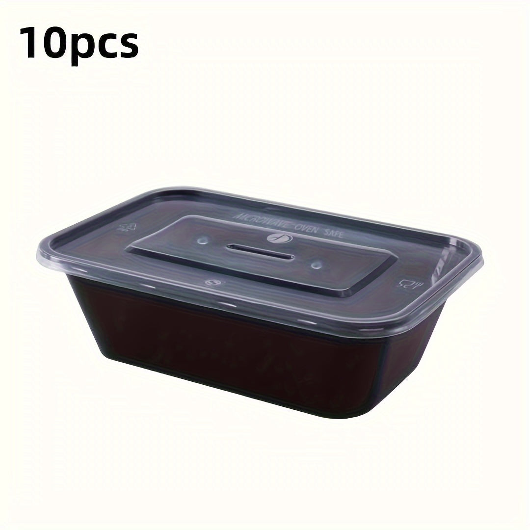 Set of 10/30 Microwave-Safe Leak-Resistant Meal Prep Containers with Stackable Design