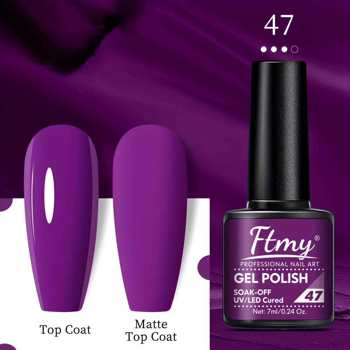 Women Gel Nail Polish Strong Bright Colors Long-Lasting