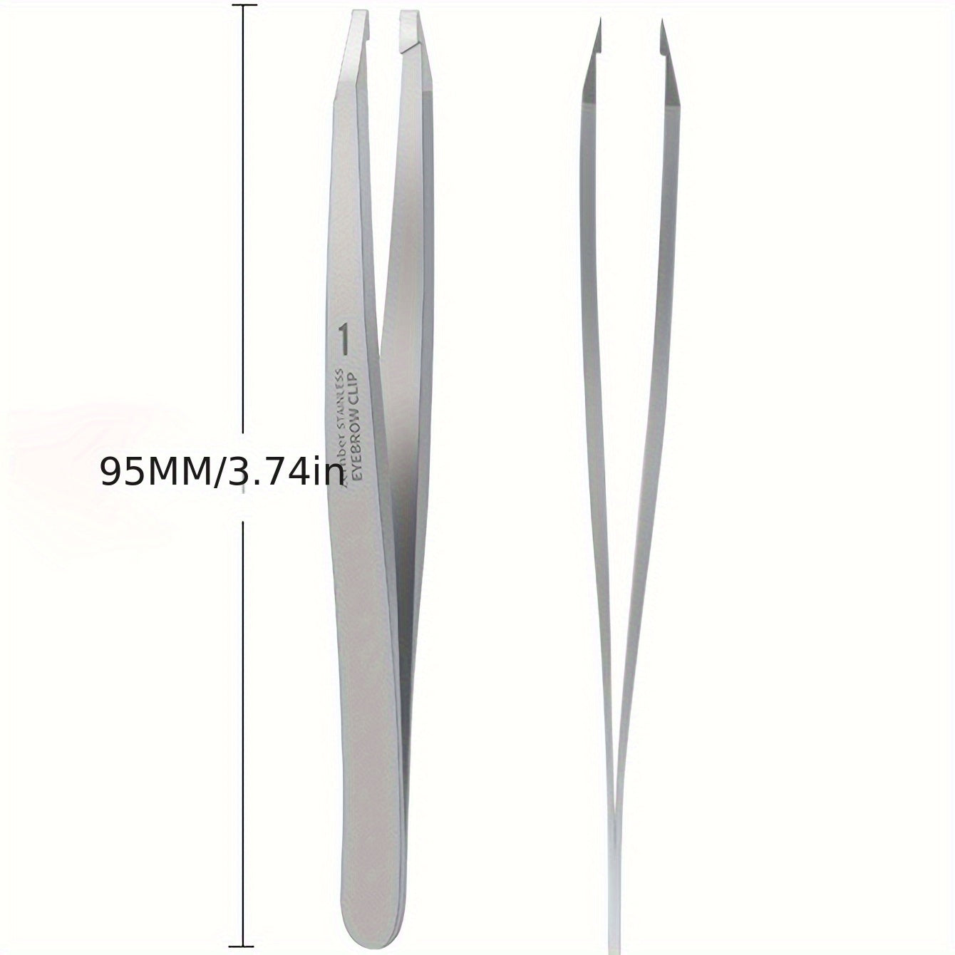 Women Precision Tweezers Slant Pointed Blackhead Ingrown Hair Removal