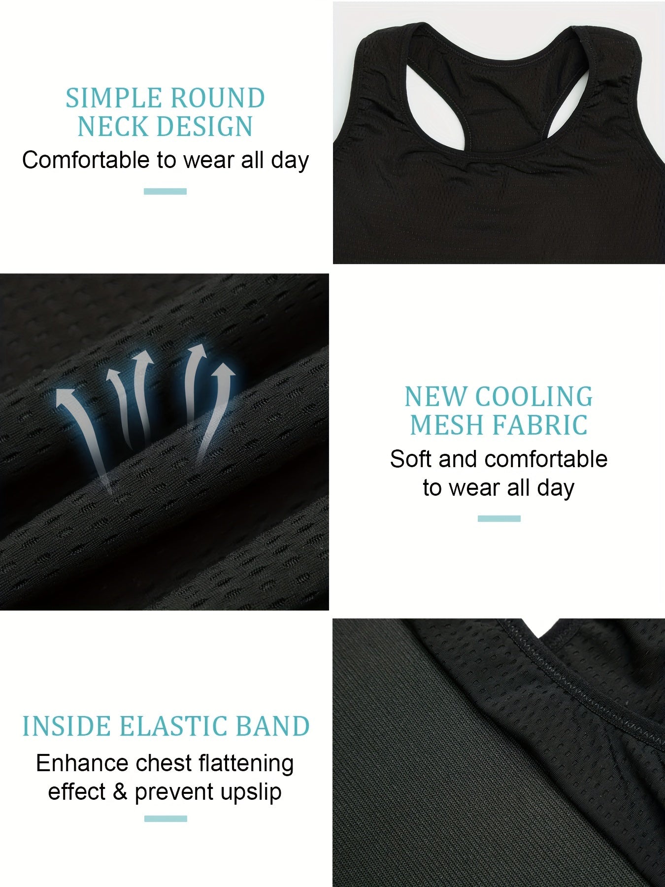 Women's Post-Surgery Recovery Tank Top Breathable Nylon Spandex Sleeveless Vest for Healing