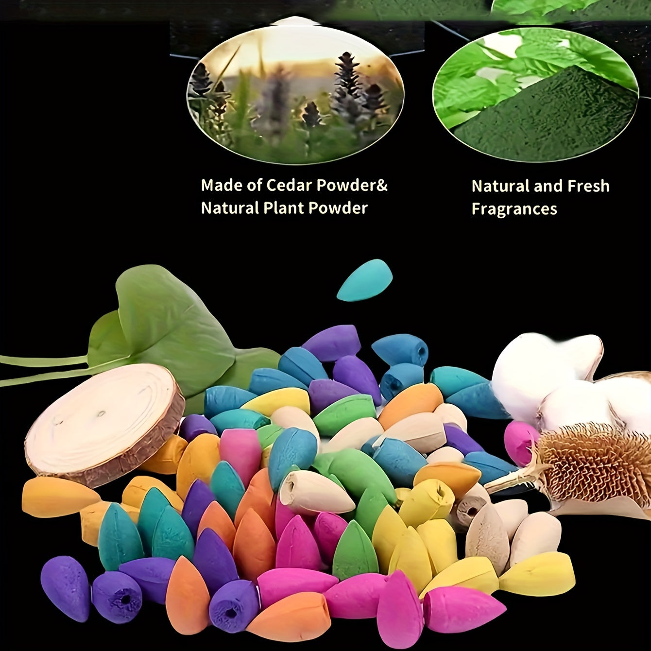 Lavender and Sandalwood Incense Grains for Aromatherapy and Home Deodorizing