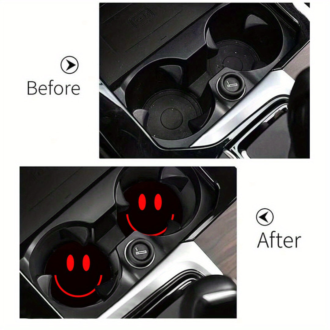 2 dona Sponj kauchuk avtomobil stakan tutqichlari, universal, sirpanmaydigan, suv uchun halqalar matolari