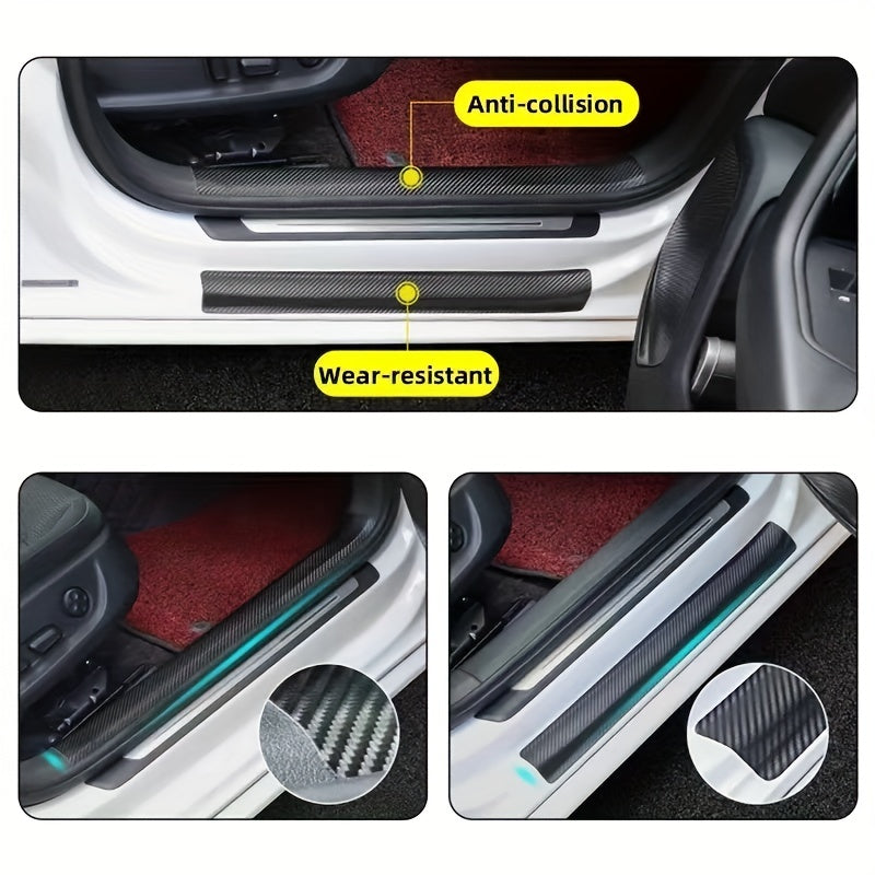 Car Door and Bumper Protection Film Carbon Fiber Anti-Collision Clear