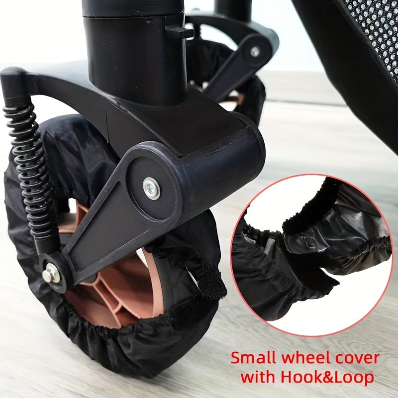 Stroller Wheel Cover Set Dustproof Foot Covers for Dirt Protection