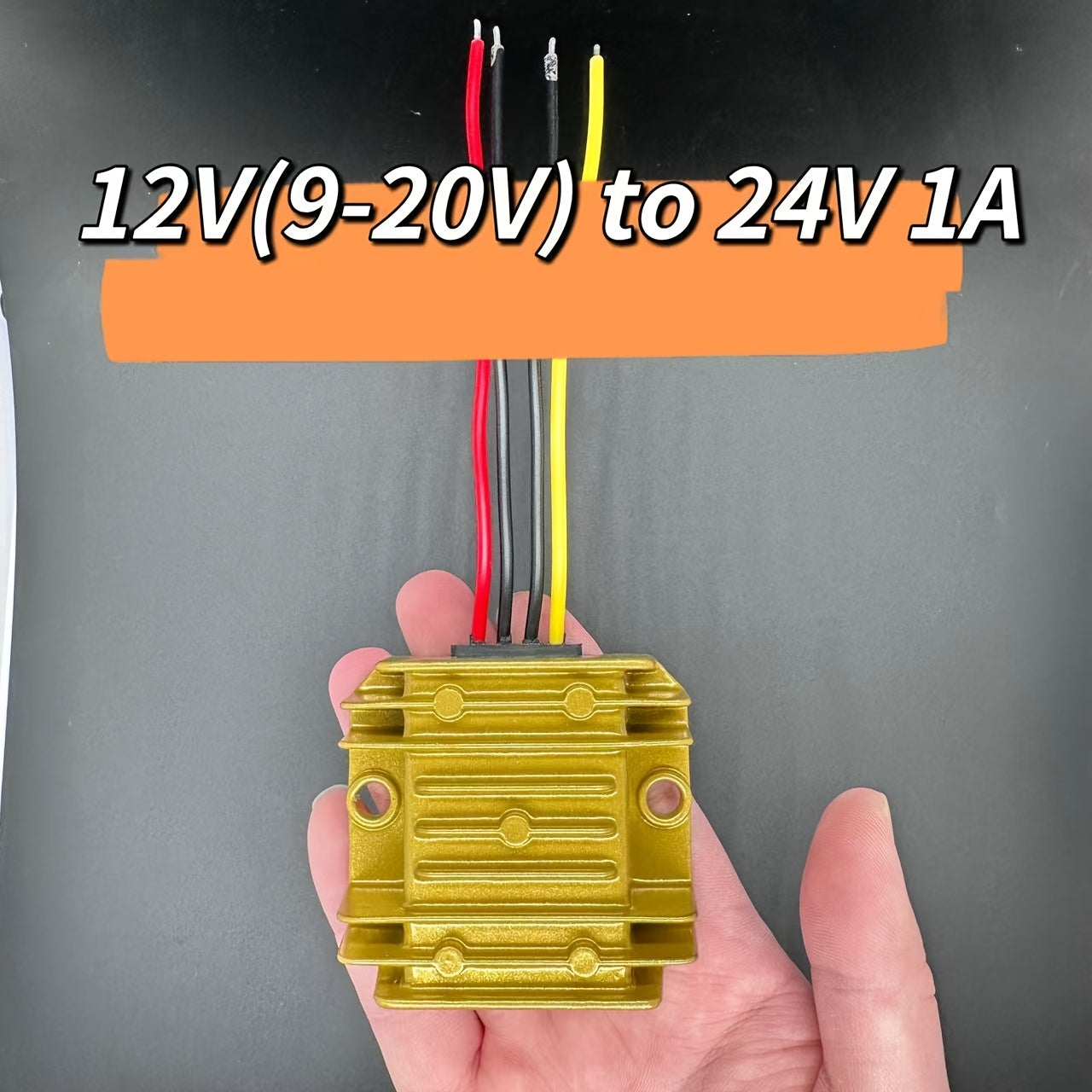 Convertidor elevador DC-DC de 9V-20V a 24V 1A-20A Fuente de alimentación para electrónica