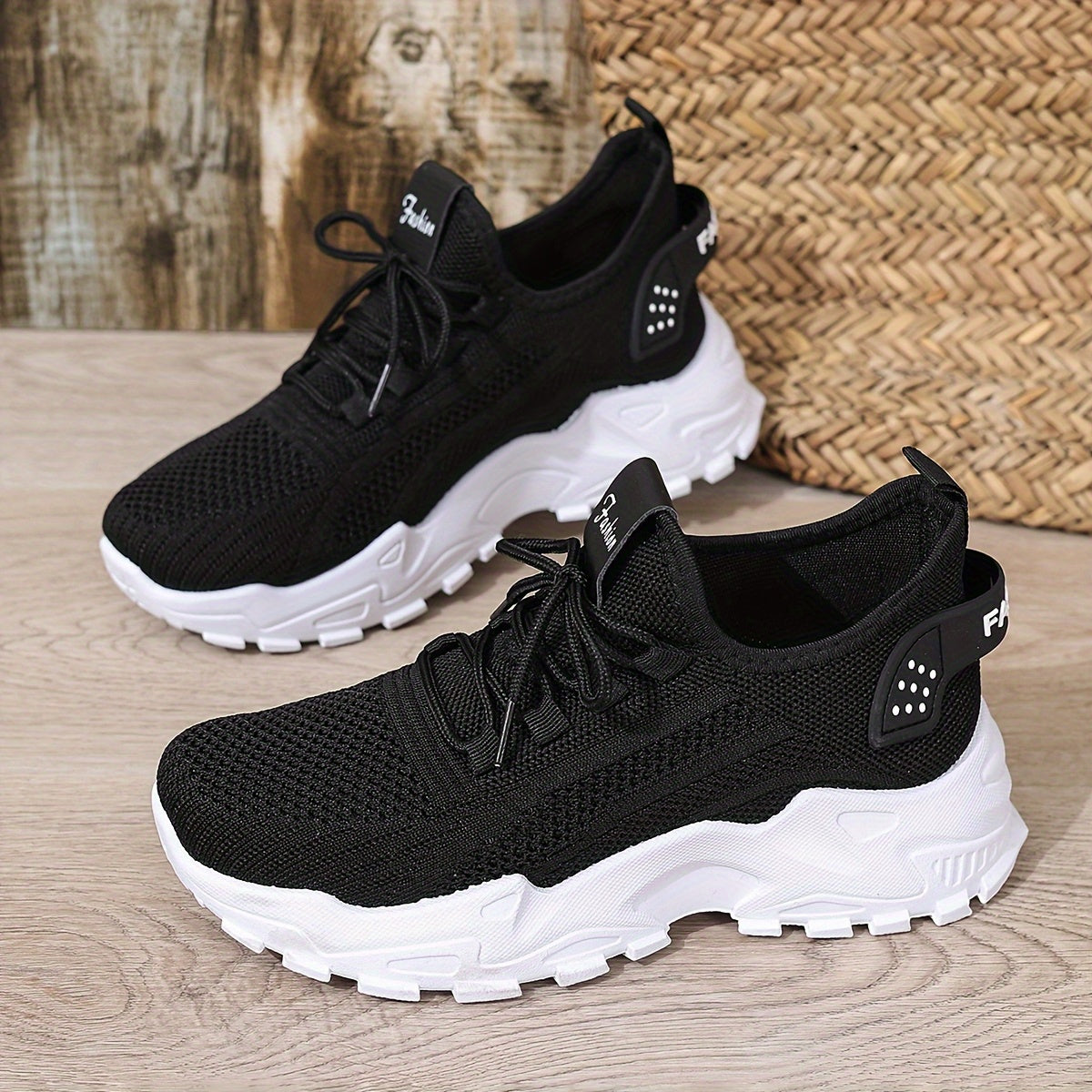 Women's White Mesh Breathable Running Shoes, Lightweight Casual Sneakers