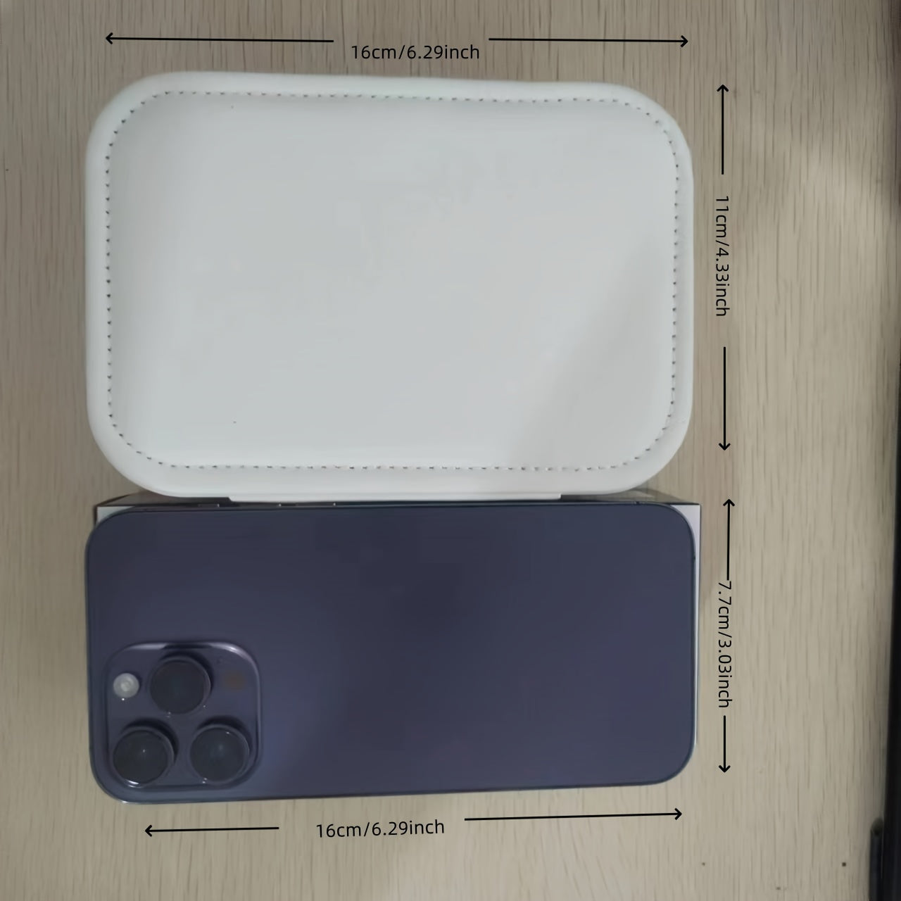 Faux Leather Jewelry Organizer Box with Double Layer and Zipper for Earrings Necklaces Rings