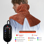 Almohadilla de calefacción de grafeno para cuello y hombros con 3 niveles y configuraciones de apagado automático