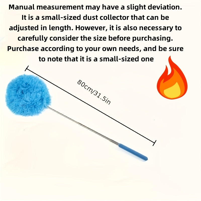 3.66м Длинная ручка потолочного вентилятора для очистки пыли, многоразовая, моющаяся, из полиэстера, расширяемая