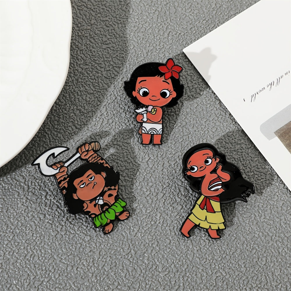 Набор из 4 минималистичных эмалевых значков для одежды и рюкзаков с персонажами Disney