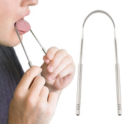 Stainless Steel Tongue Cleaner for Fresh Breath Halitosis Reduction