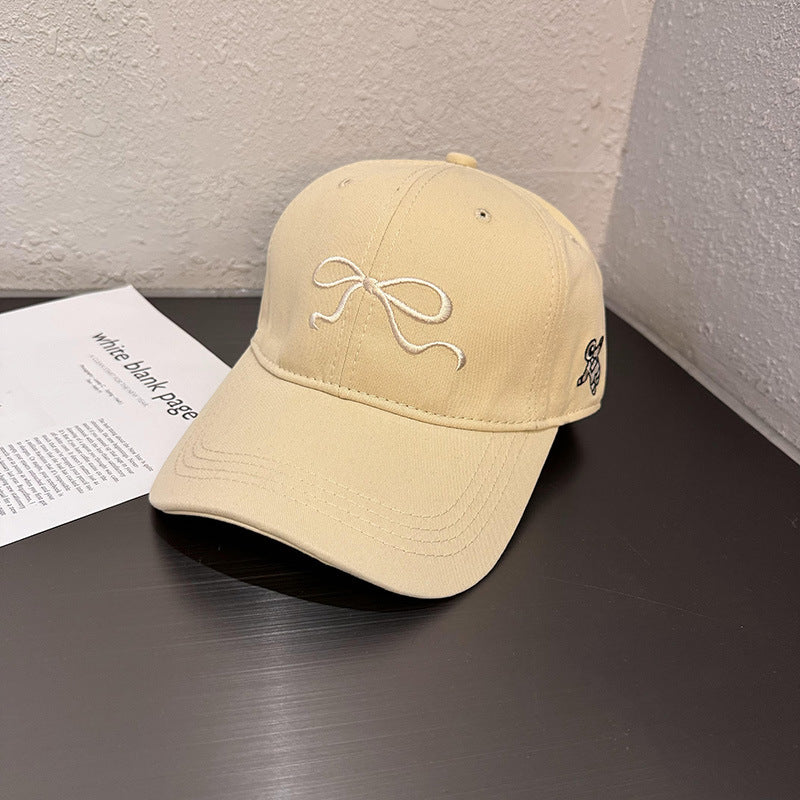 Women's Baseball Cap with Bowknot Lightweight Sun Protection Adjustable Casual Holiday