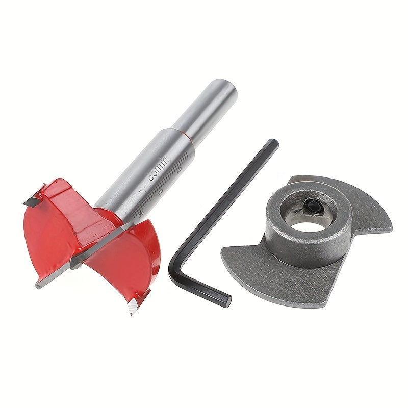 Adjustable Hinge Drill Guide Clamp with 35mm Woodworking Bit for Cabinet Doors