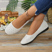 Women's Flat Shoes Leather Comfortable Everyday Wear