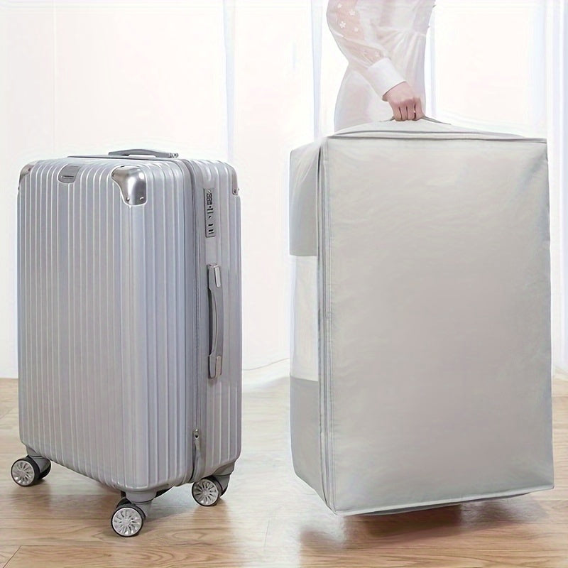 Bolsa de almacenamiento plegable con ventana transparente y material reforzado para ropa y juguetes