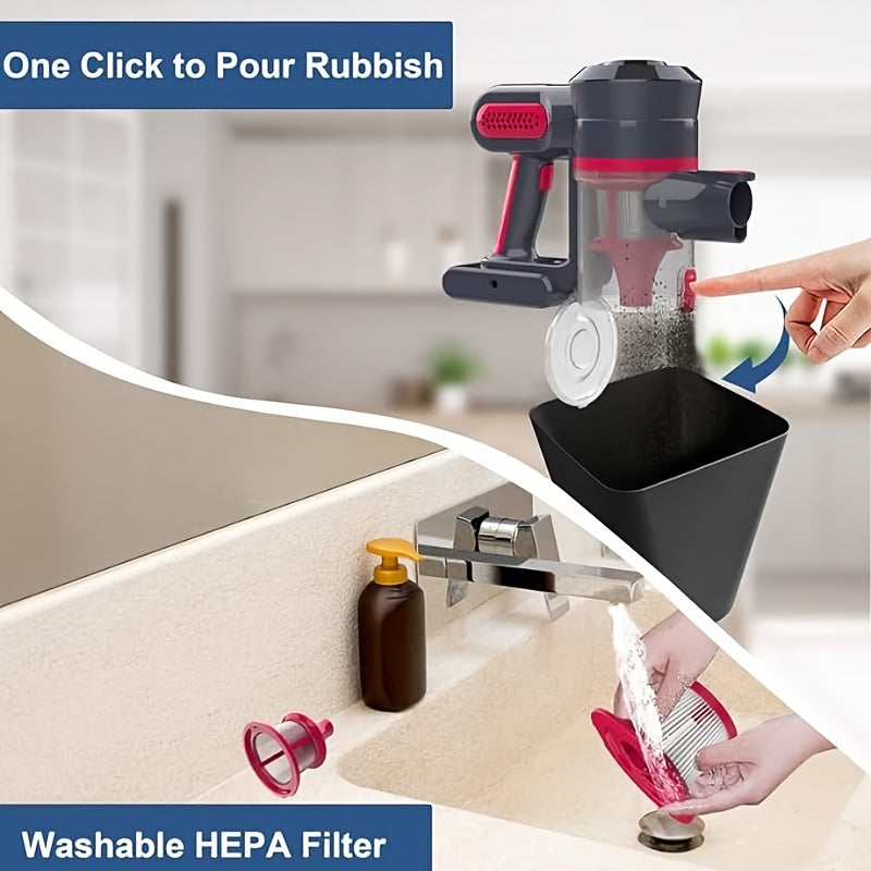 Qayrilmas qo‘l bilan ishlovchi changyutgich 250W 25KPa tutqich uchun uy va avtomobil aksessuarlari