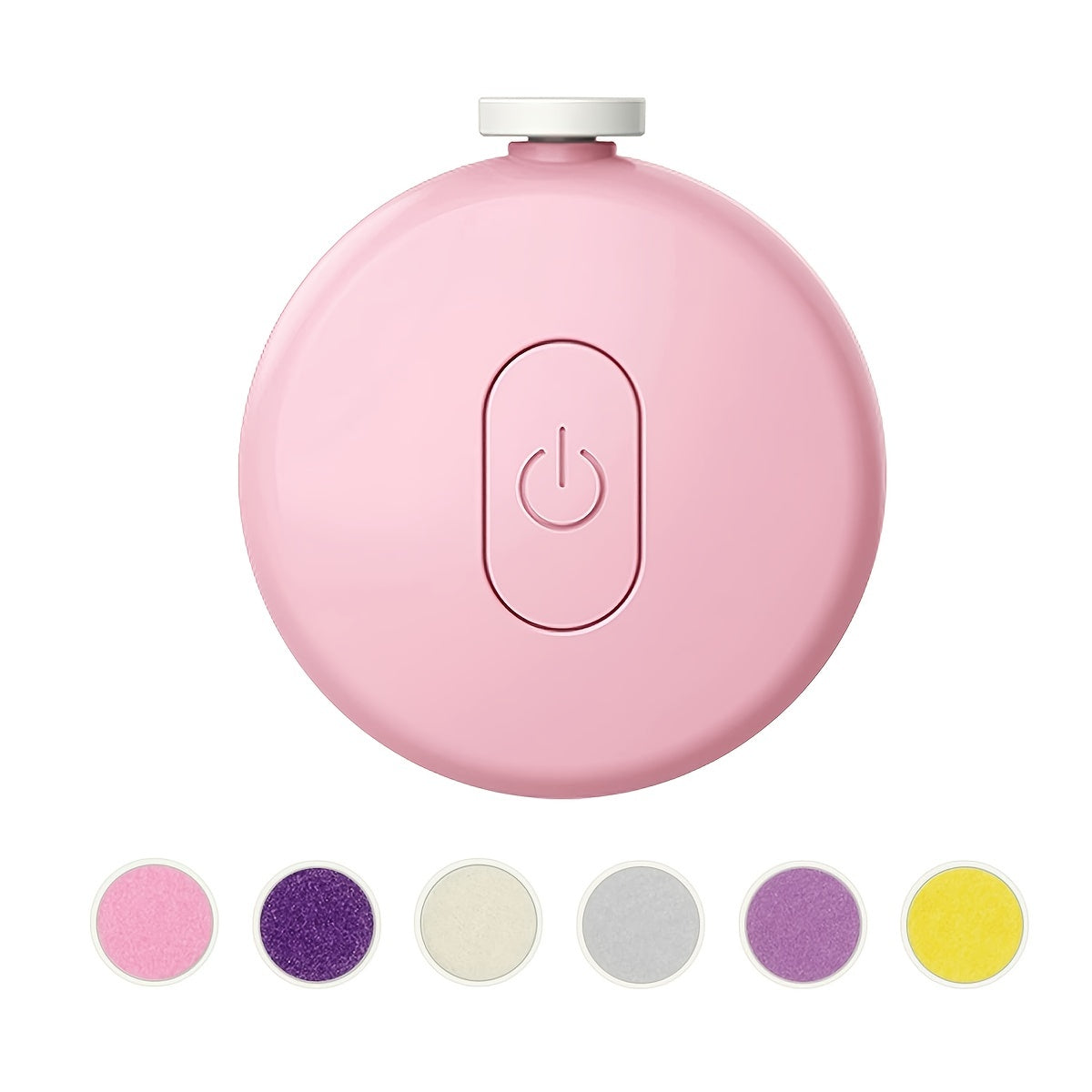 Мягкий электрический триммер для ногтей для детей, включает набор безопасных для новорожденных ножниц с 6 сменными шлифовальными головками. Низкий уровень шума, эргономичный дизайн, набор для красоты для подрезания ногтей у младенцев, детей и взрослых.