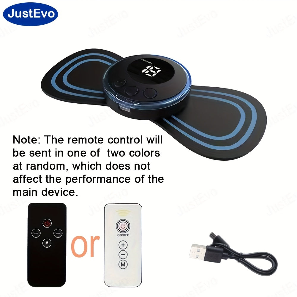 JustEvo EMS Mini bo'yin massajchisi, massaj plitkasi va portativ massajchi uyda va harakatda mukammal tana bo'shatuvchilardir.