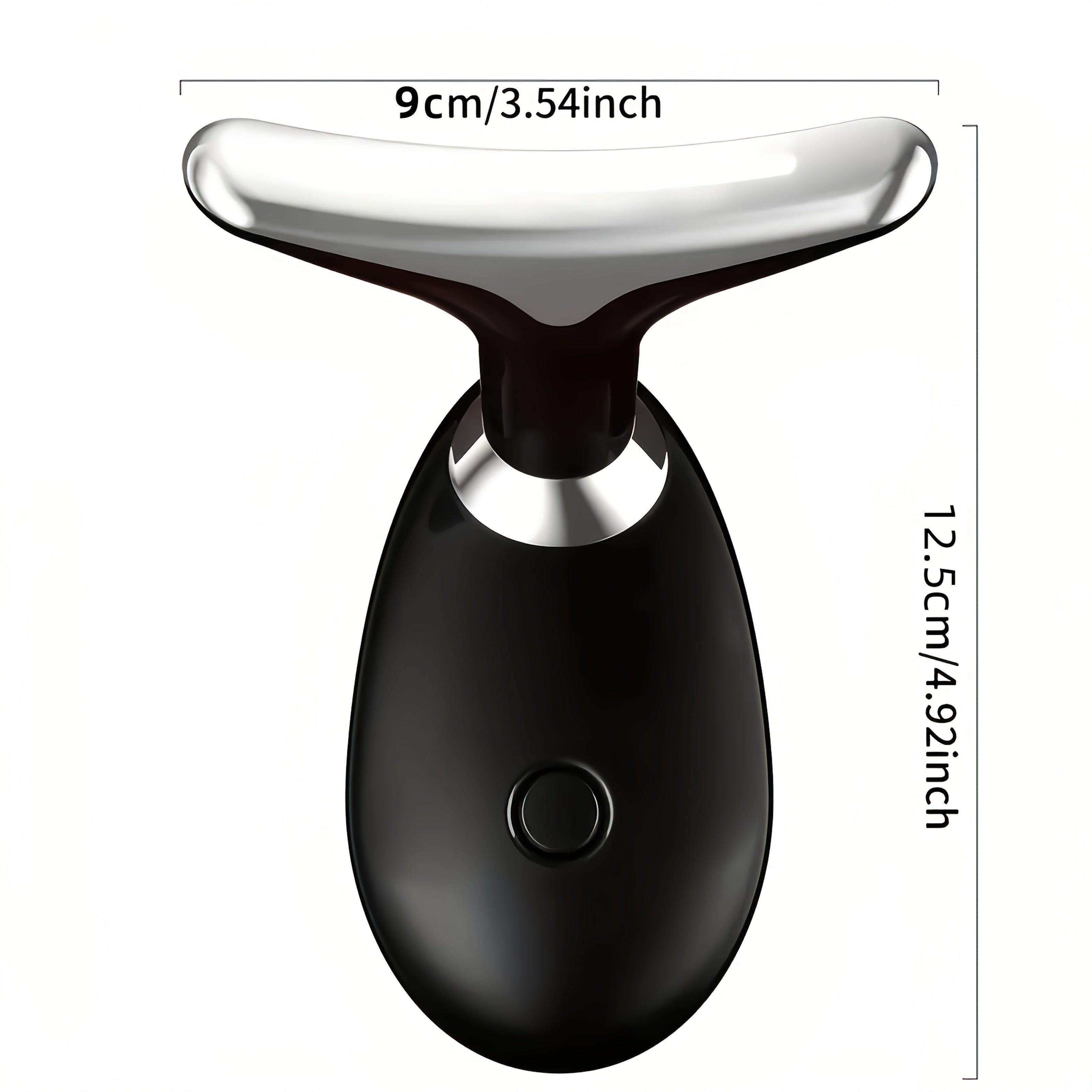 Rechargeable Face and Neck Massager with Heating Function Compact Portable Skin Care Device for Home Use