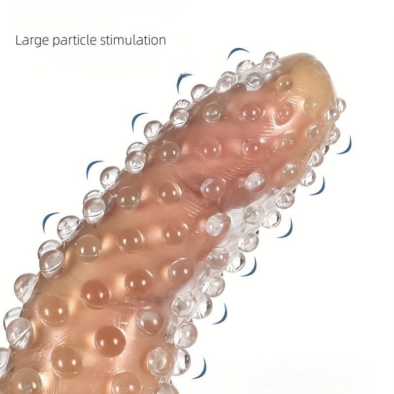 Adult Male Large Soft Silicone Finger Sleeve With Bump for G-Spot or G-Spot Organism